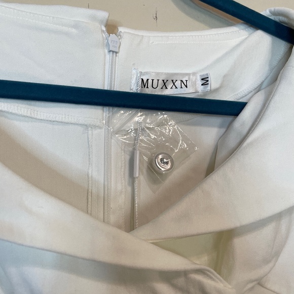 Stunning White vintage style pinup cocktail dress 50s 60s - Picture 8 of 13